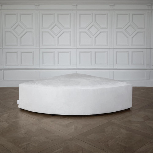 Eleanore Curve Rounded Ottoman 110x60cm